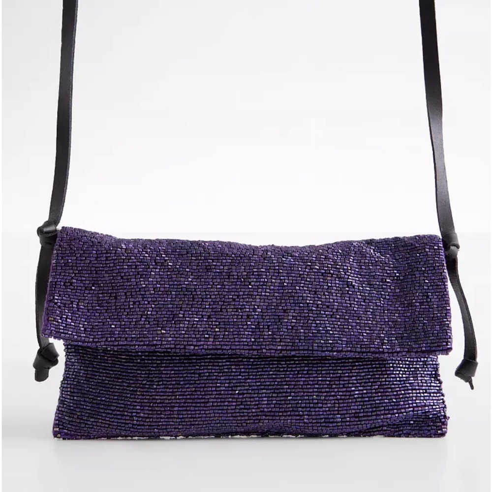 FREE PEOPLE NWOT Orchid Purple Plus One Crossbody Purse